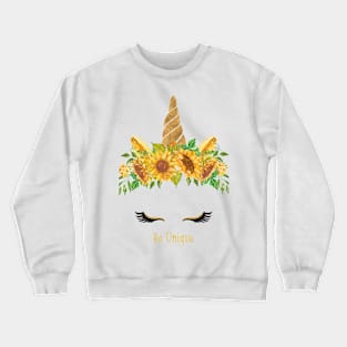 Unicorn Lashes: Be Unique Crewneck Sweatshirt